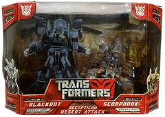 Transformers 2007 Movie Decepticon Desert Attack: Blackout & Scorponok Set NEW